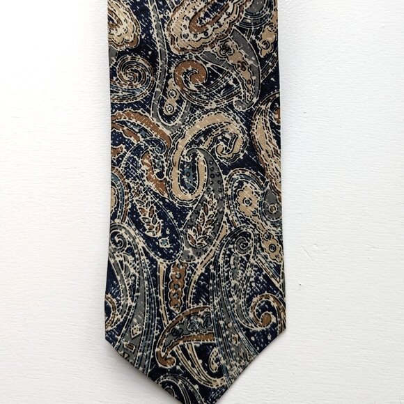 Vintage Hawkes and Keynes Paisley Silk Tie - Picture 4 of 4